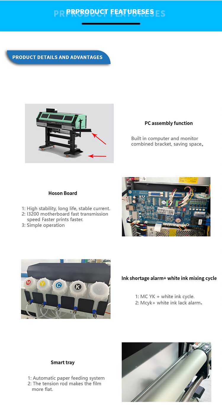 Advantage of four head dtf printer